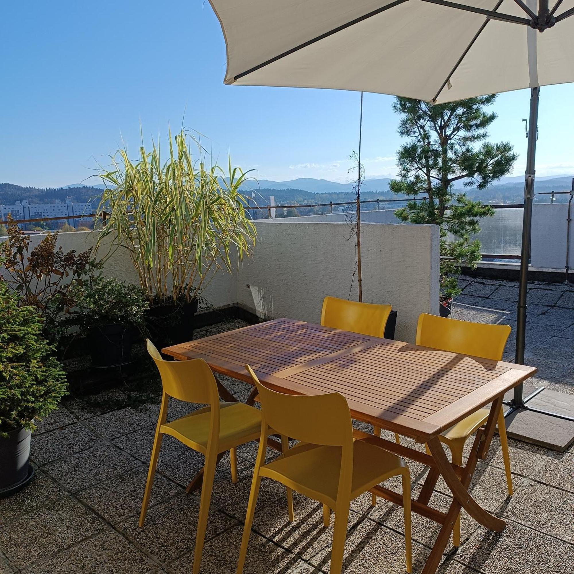 Bright Penthaus Apartement, With A Wonderful View Ljubljana Extérieur photo